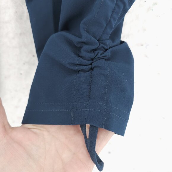 ATHLETA Aspire Ankle Pant Constellation Blue Cinch Lightweight EUC Size 0 - Picture 5 of 8